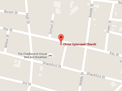 Map to Christ Church